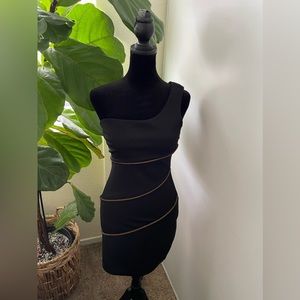 Black and Gold/Bronze Clubbing Dress